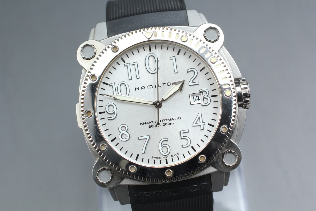 Hamilton Khaki Aviation H785550 Automat Silver Dial Date Men's Watch 42mm JAPAN