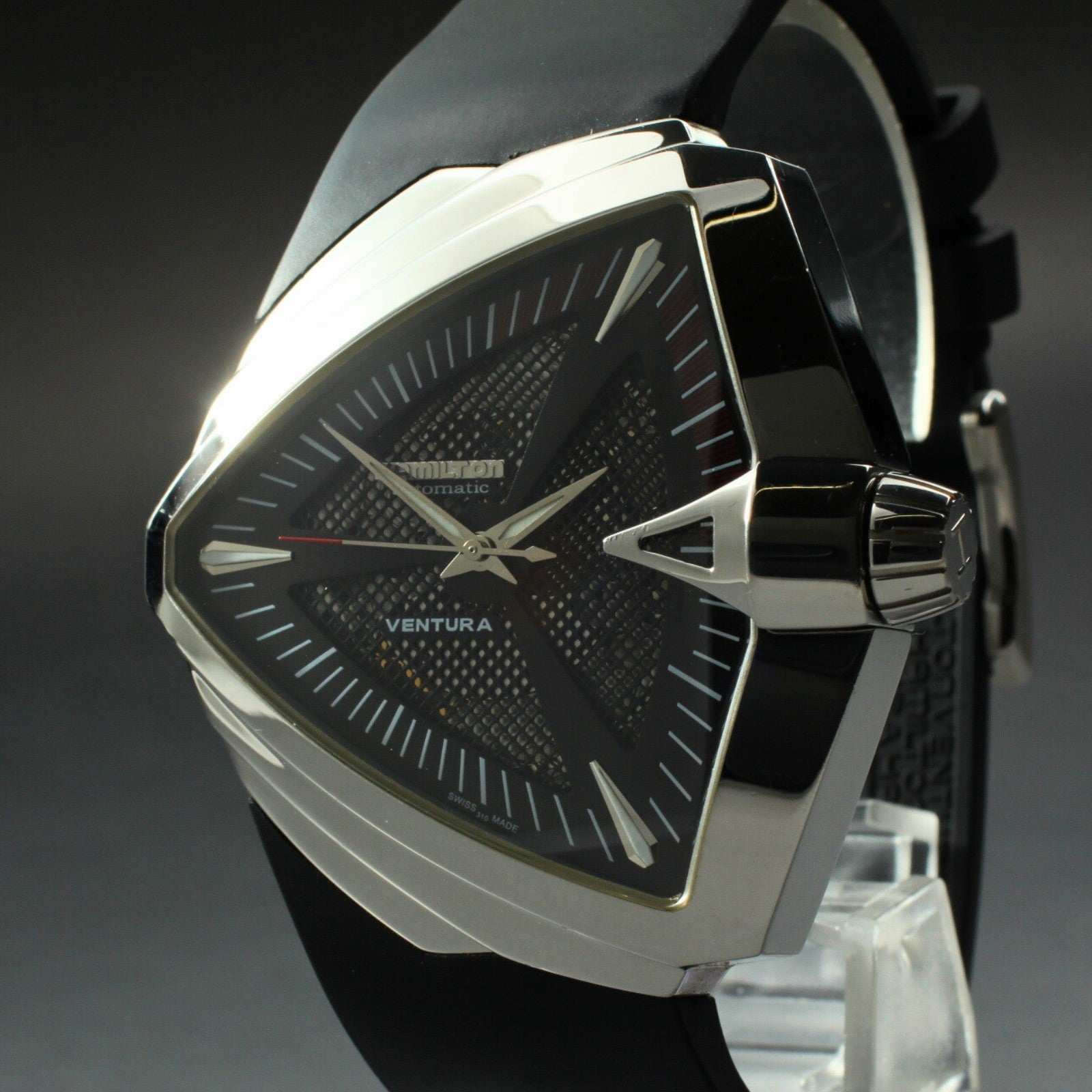 HAMILTON Ventura H246551 Black Dial Automatic Men's 26J Watch XXL 46mm JAPAN