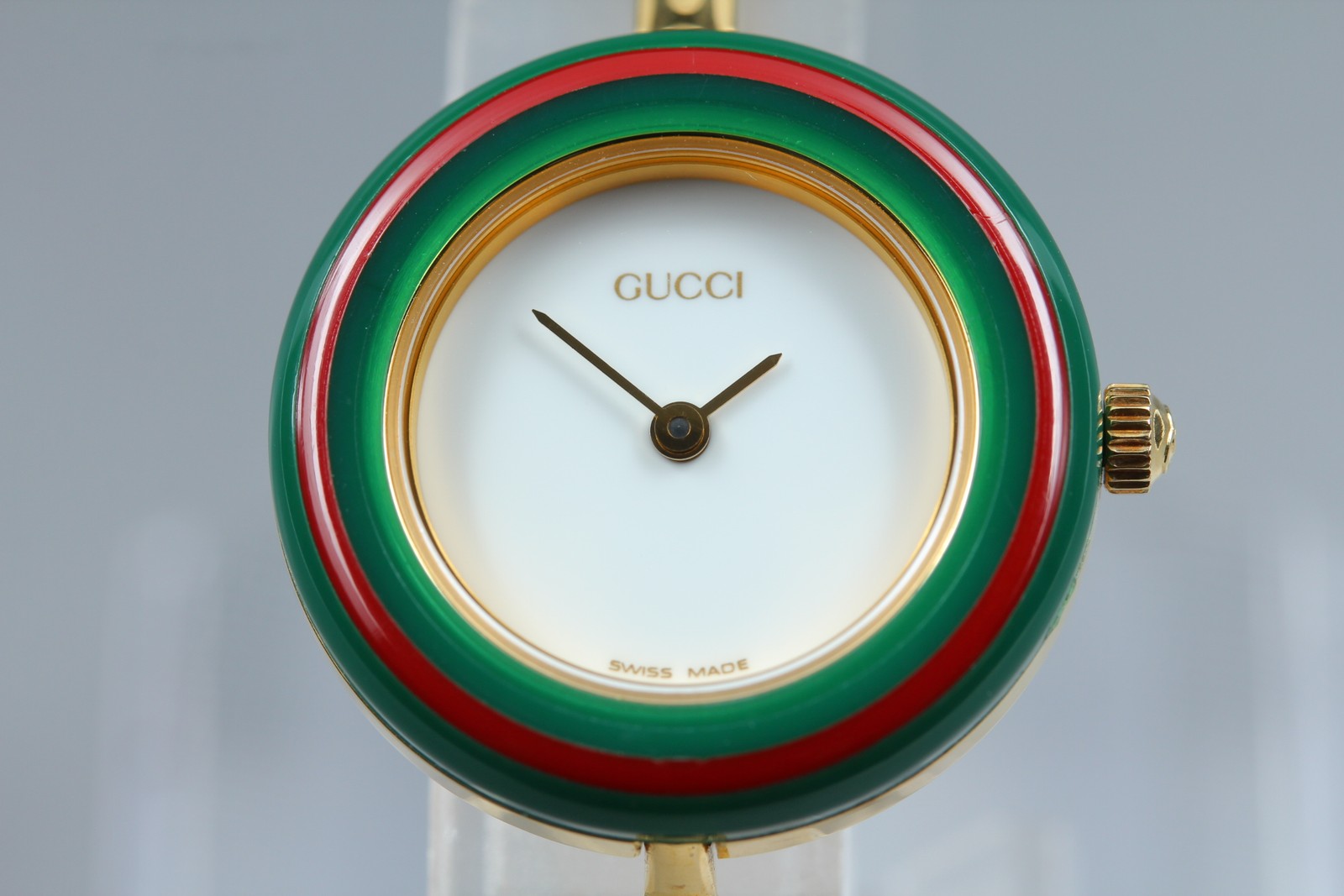 New Batt Gucci Change Bezel 11/12.2 12Color Women's White Quartz Watch JAPAN