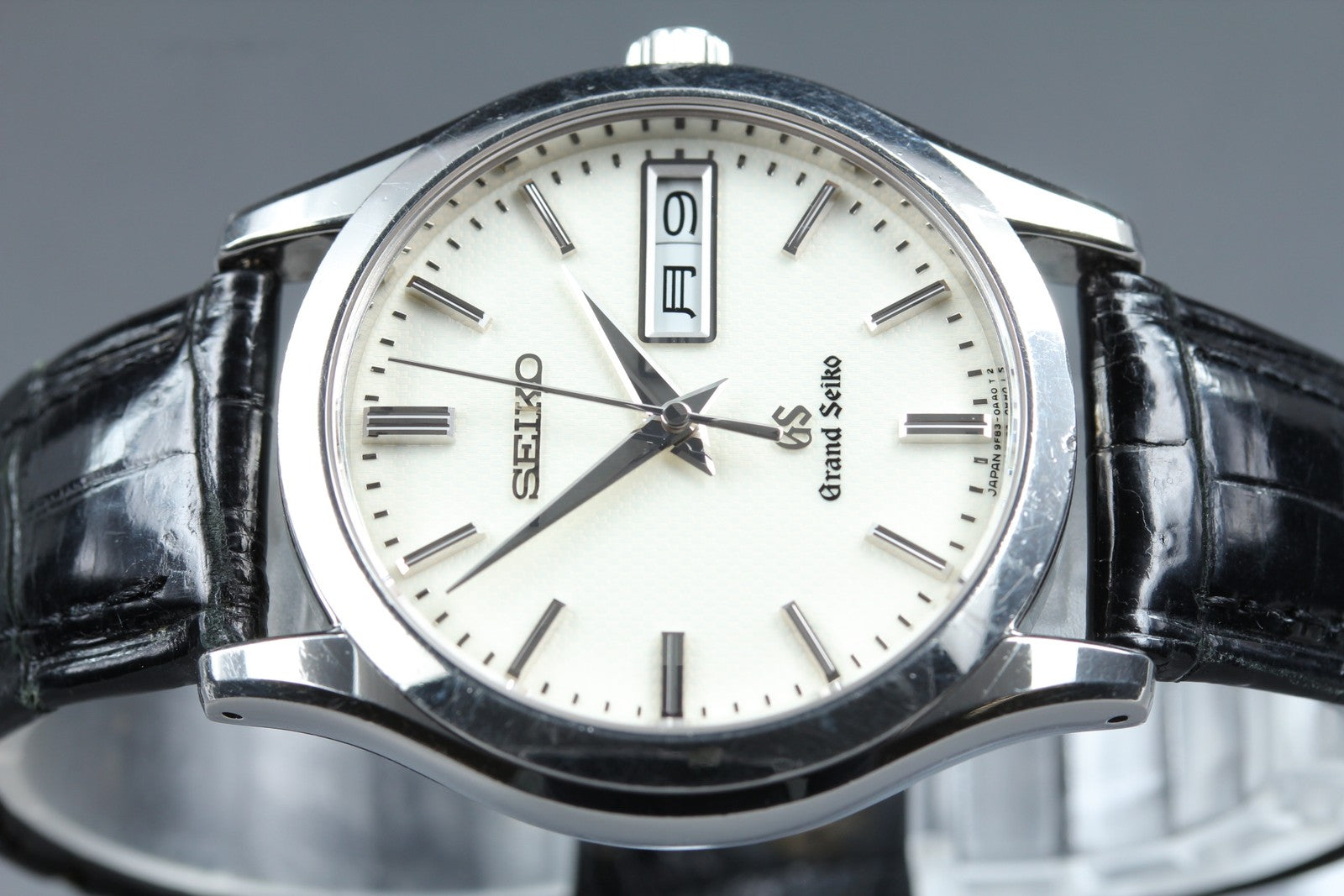 SEIKO Grand Seiko 9F83-0AB0 SBGT019 Quartz Silver Men's Watch 37mm JAPAN