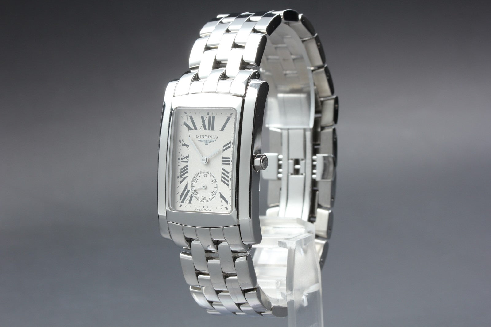 New Batt LONGINES DolceVita L5.655.4 White Unisex Quartz Watch 26mm JAPAN Box