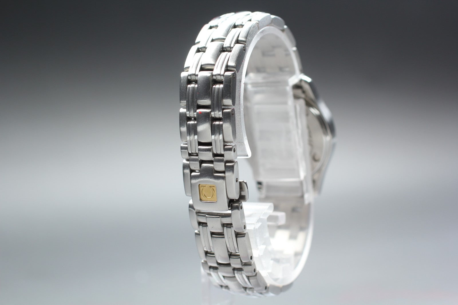 Vintage OMEGA Seamaster 120m 2581.31 Quartz Silver Women's Watch 27mm JAPAN Box