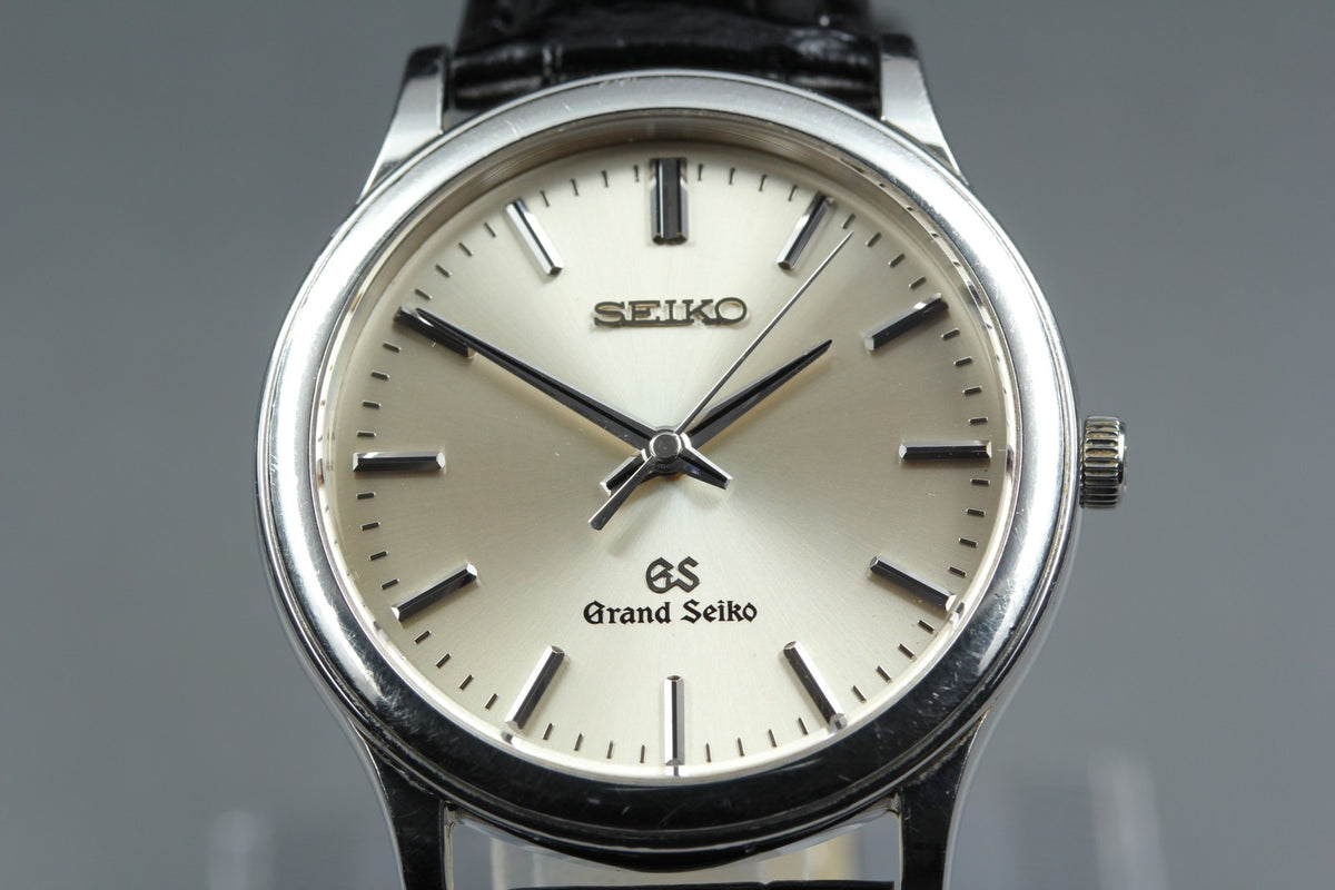 New Batt SEIKO Grand Seiko 8J55-0A10 Quartz Champagne Men's Watch 34mm JAPAN