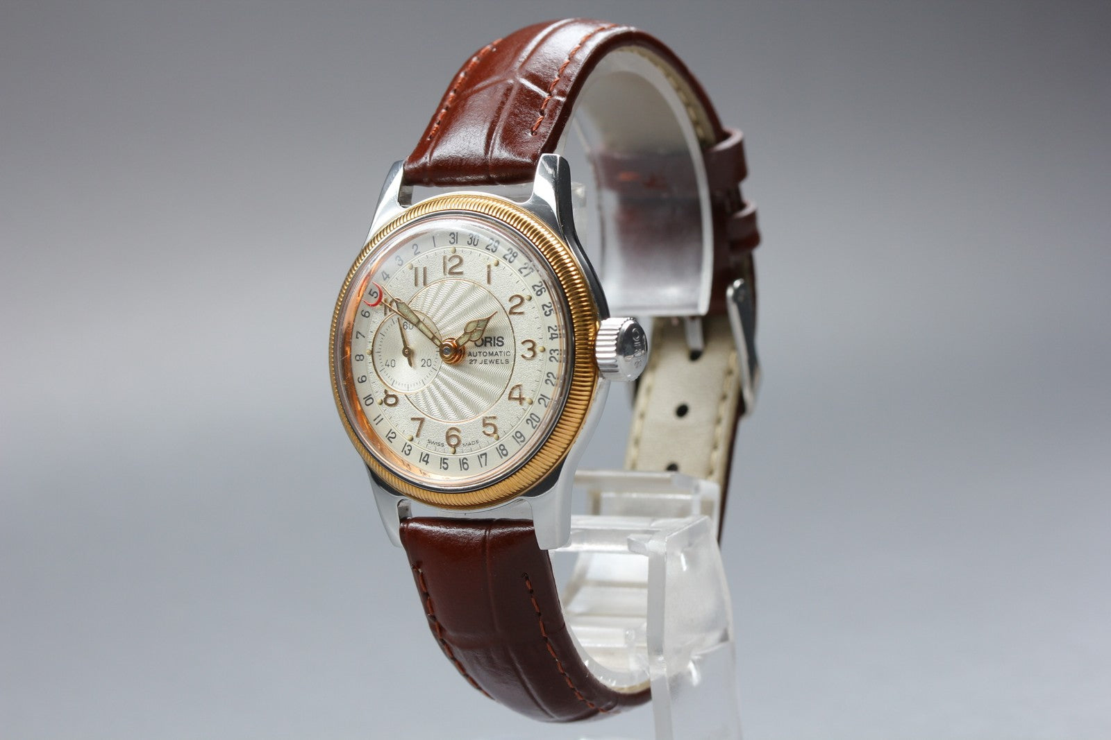 Vintage ORIS Big Crown Pointer Date 7462 Automatic Women's Watch 33mm JAPAN