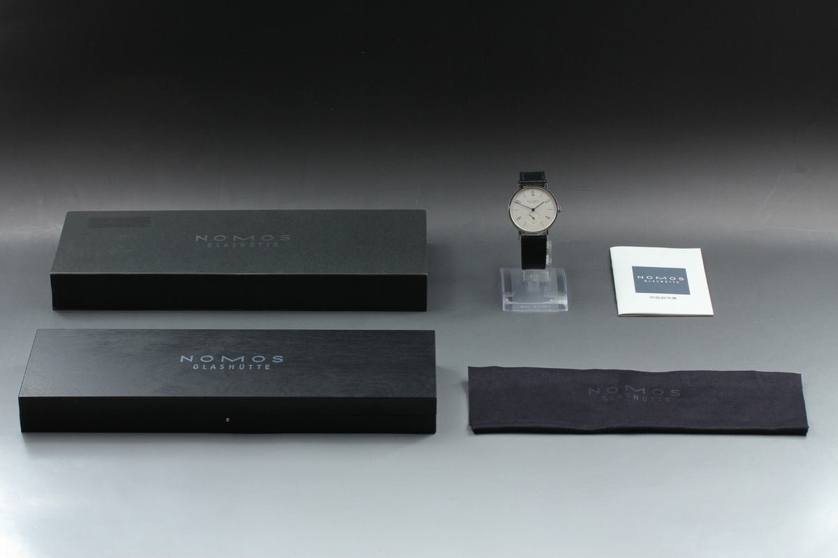 NOMOS GLASHÜTTE Tangente 38mm White Manual Winding Small Second Men’s Watch Box