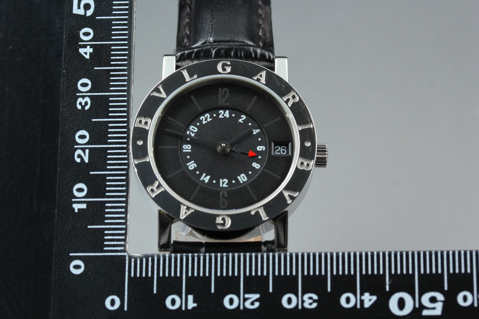 BVLGARI BVLGARIBVLGARI BB33SL GMT Black Automatic Men's Watch 33mm JP Box