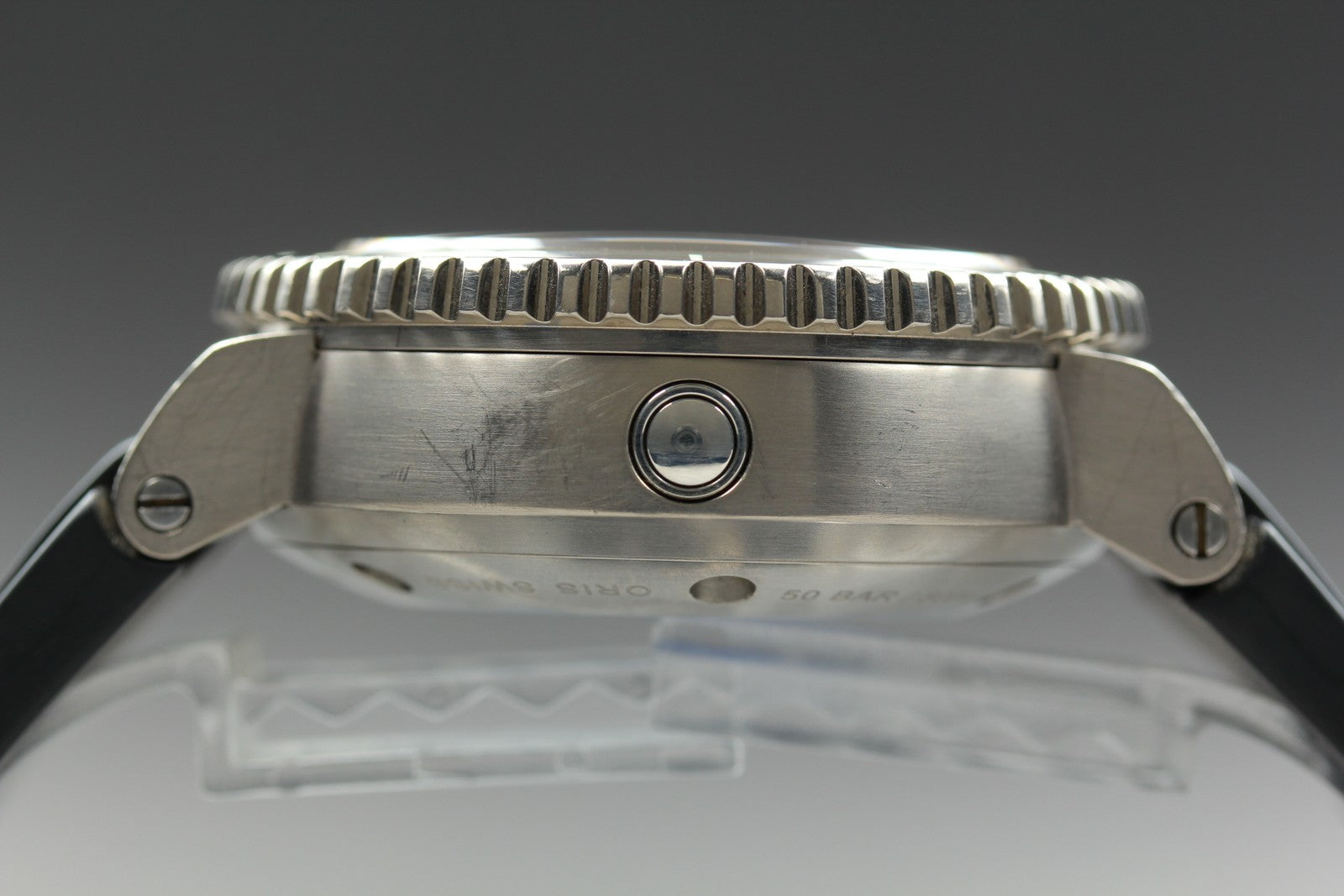 ORIS Carlos Coste Cenote Titanium 7655-71 Automatic Black Men's Watch 46mm Exc+5