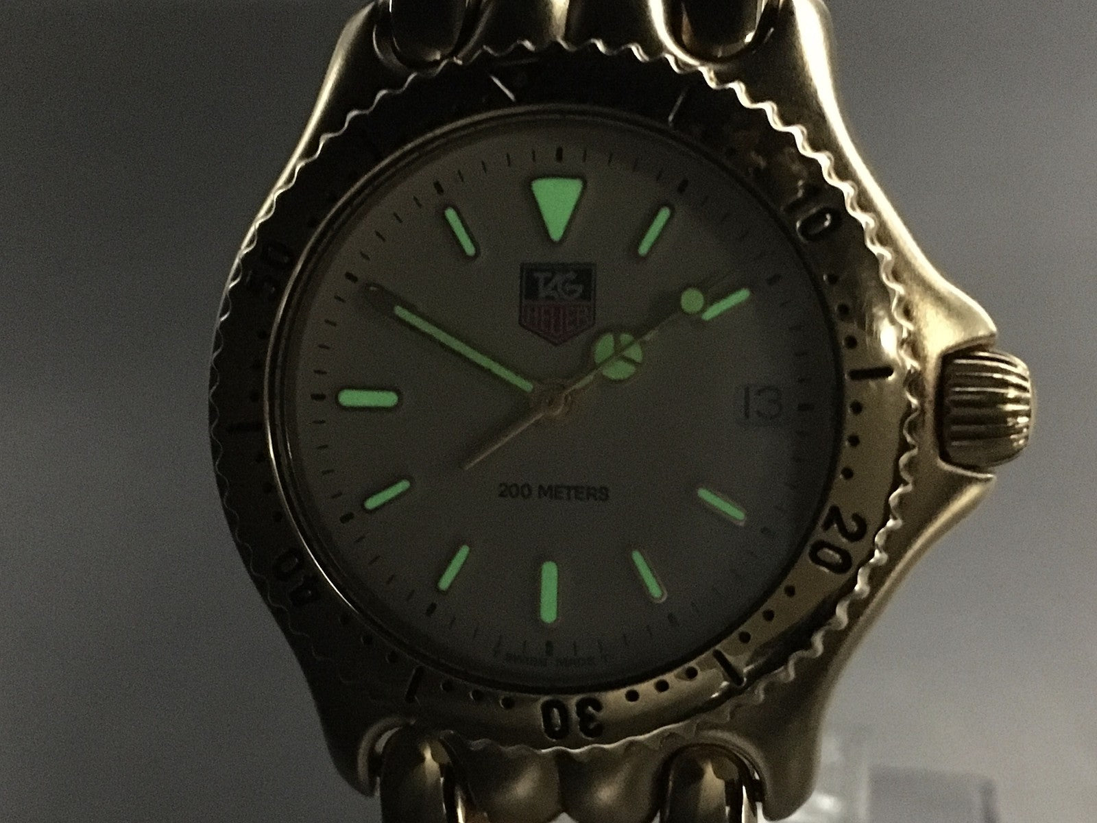 Vintage TAG Heuer Professional 200 SEL S94.713M Quartz Date Men's Watch 33mm JP