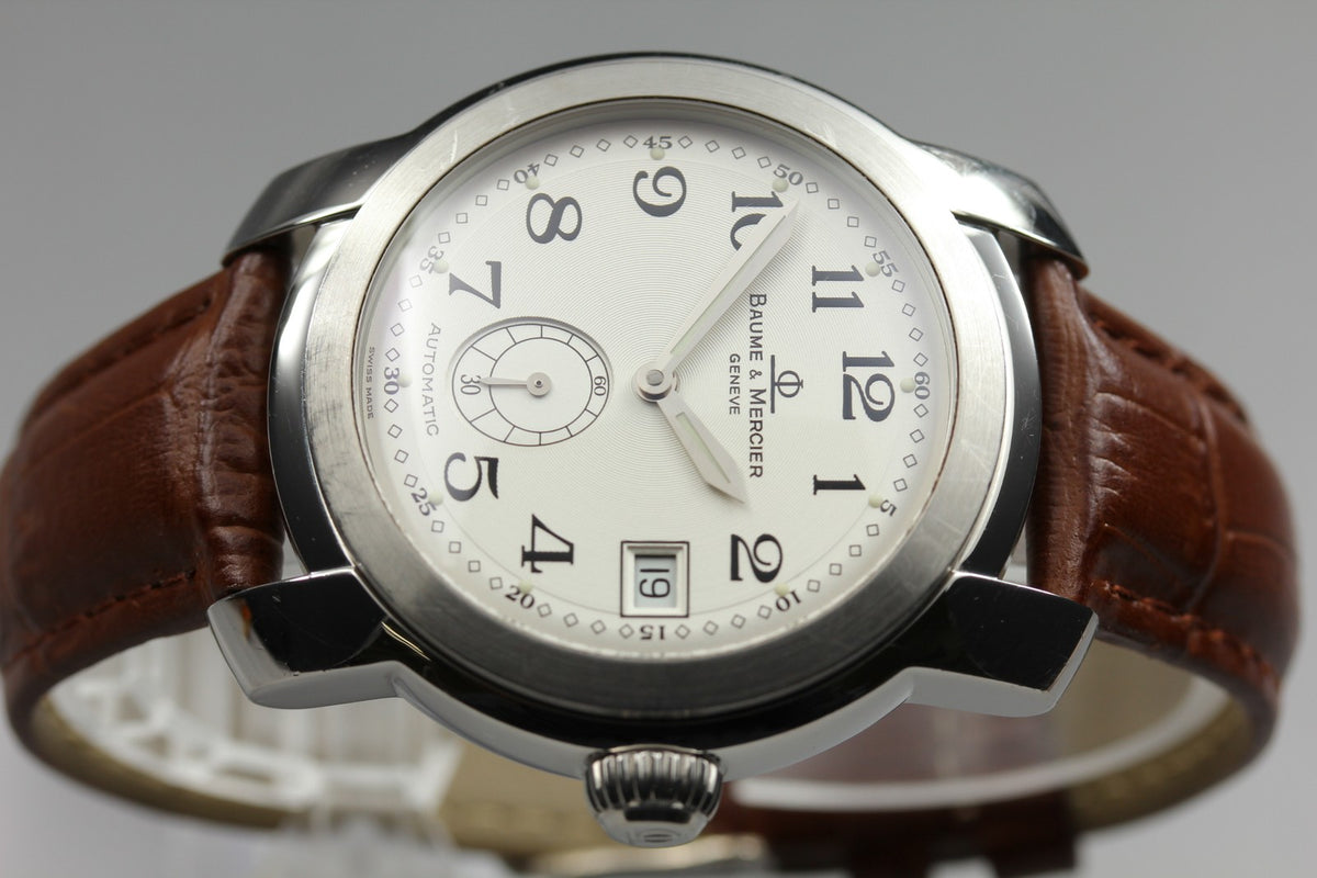 BAUME&MERCIER Capeland MV045221 Automatic White Date Men's Watch 39mm JAPAN