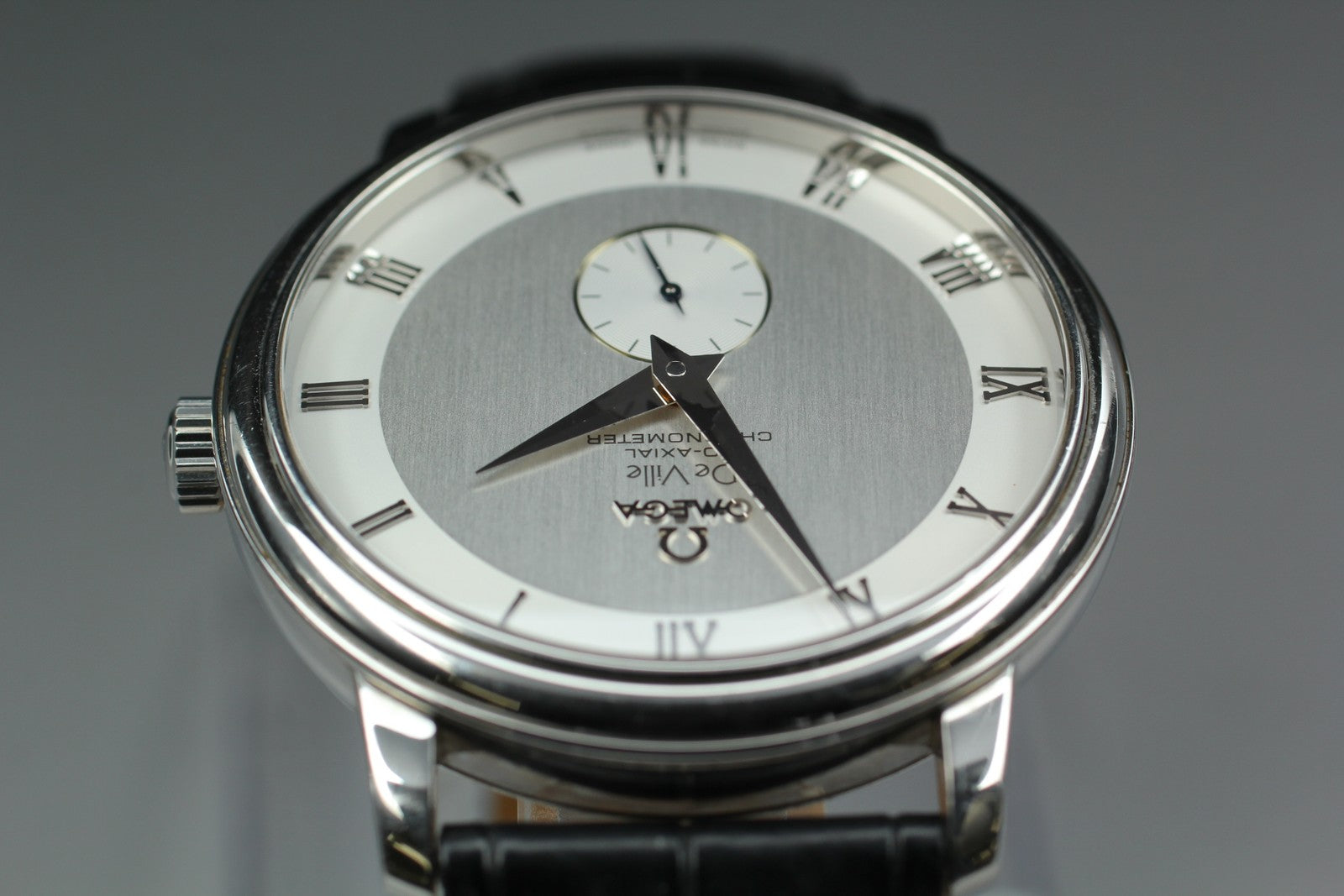 OMEGA DeVille Prestige Co-Axial 4813.30.01 Silver Dial Men's Watch 39mm JAPAN