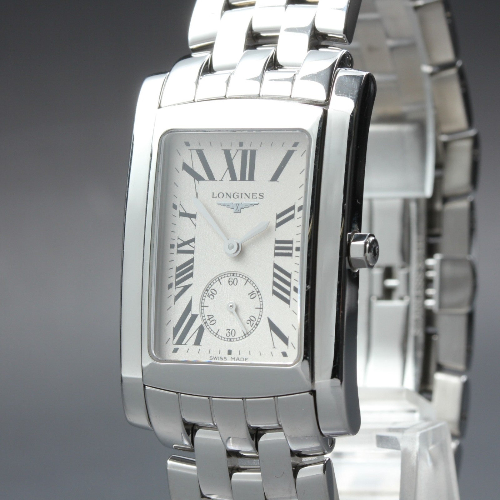 New Batt LONGINES DolceVita L5.655.4 White Unisex Quartz Watch 26mm JAPAN Box