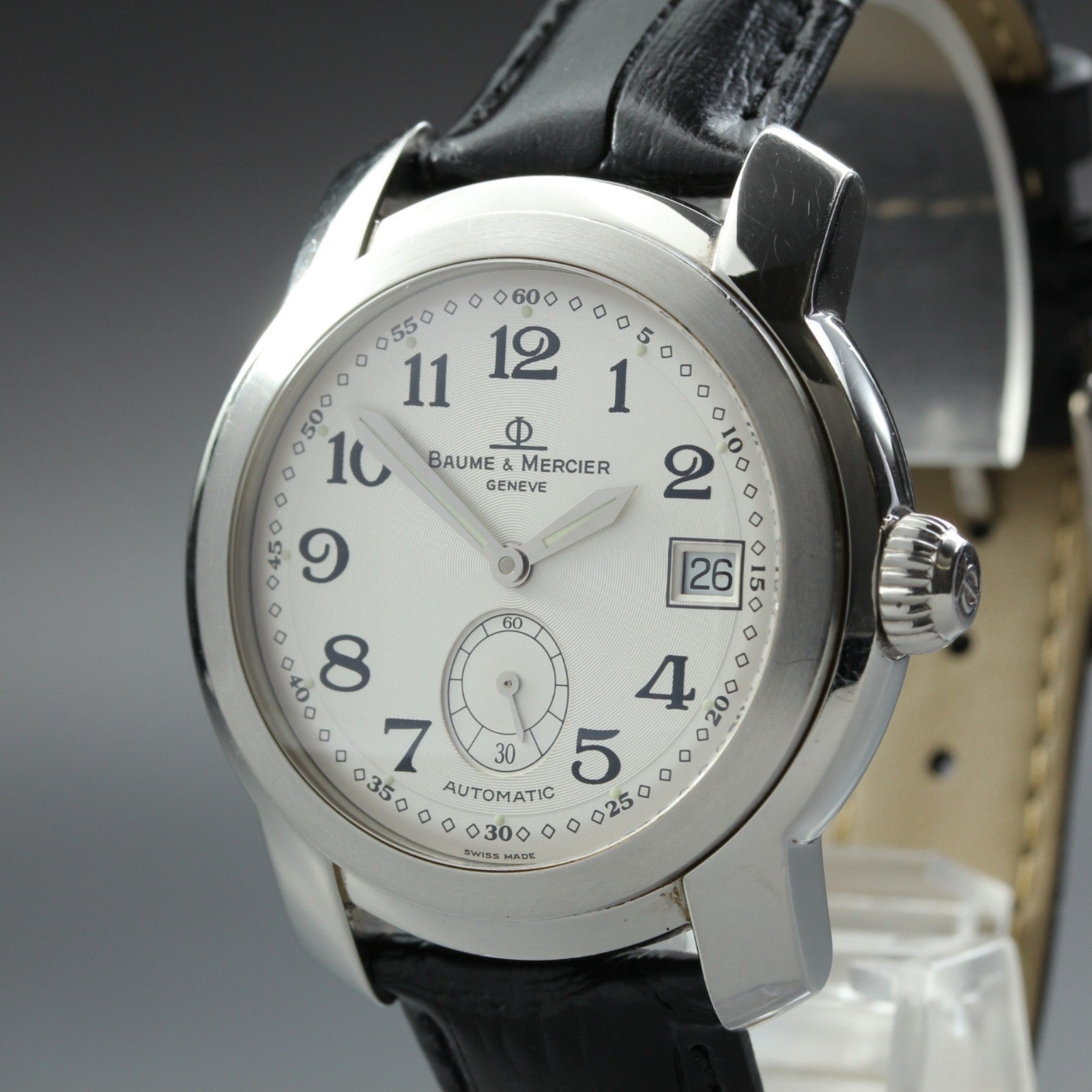 BAUMEļ¼MERCIER Capeland MV045221 Automatic Silver Date Men's Watch 37mm JAPAN