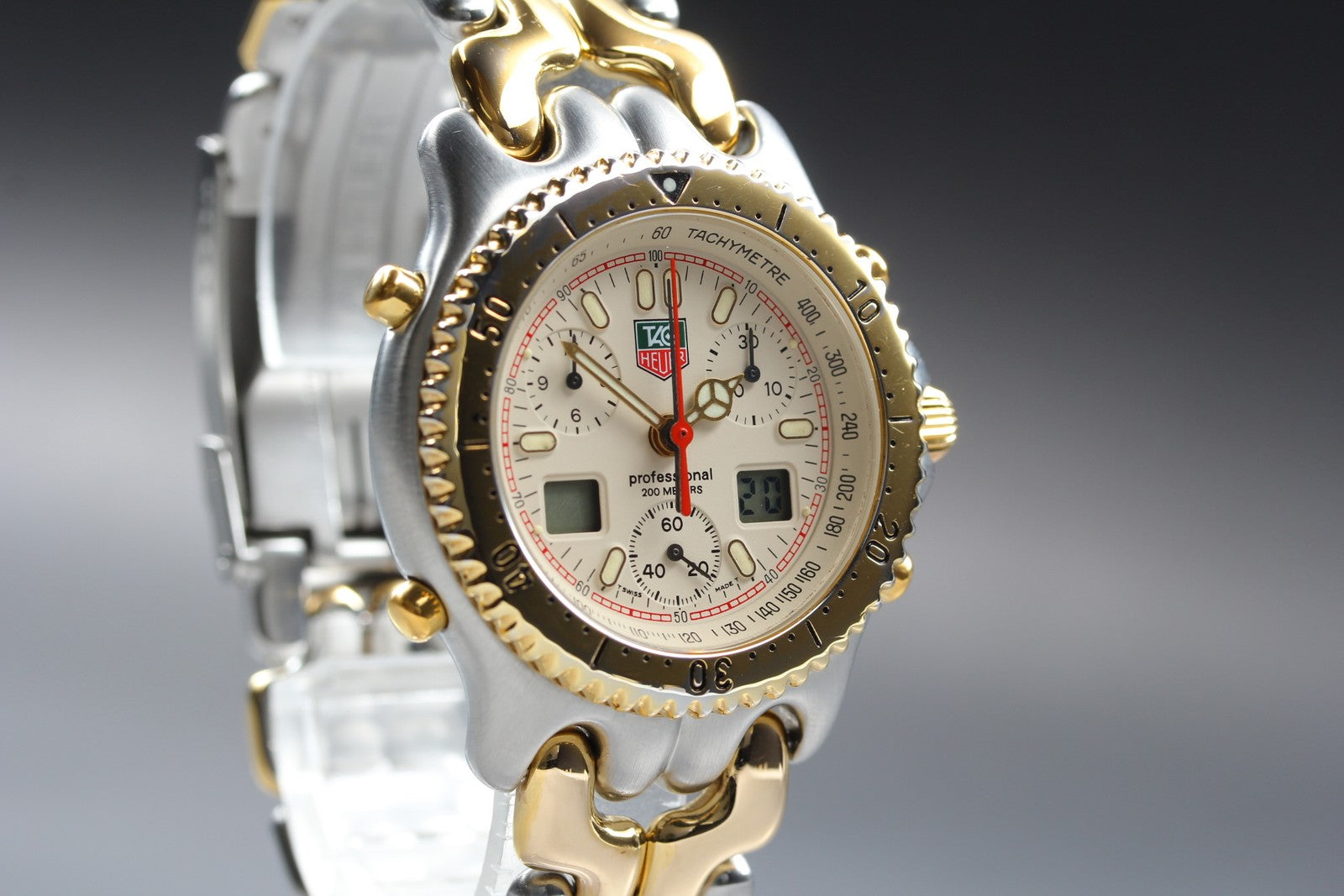 Vintage TAG HEUER SEL.s/el CG1123-0 Professional Quartz Chronograph Men's Watch
