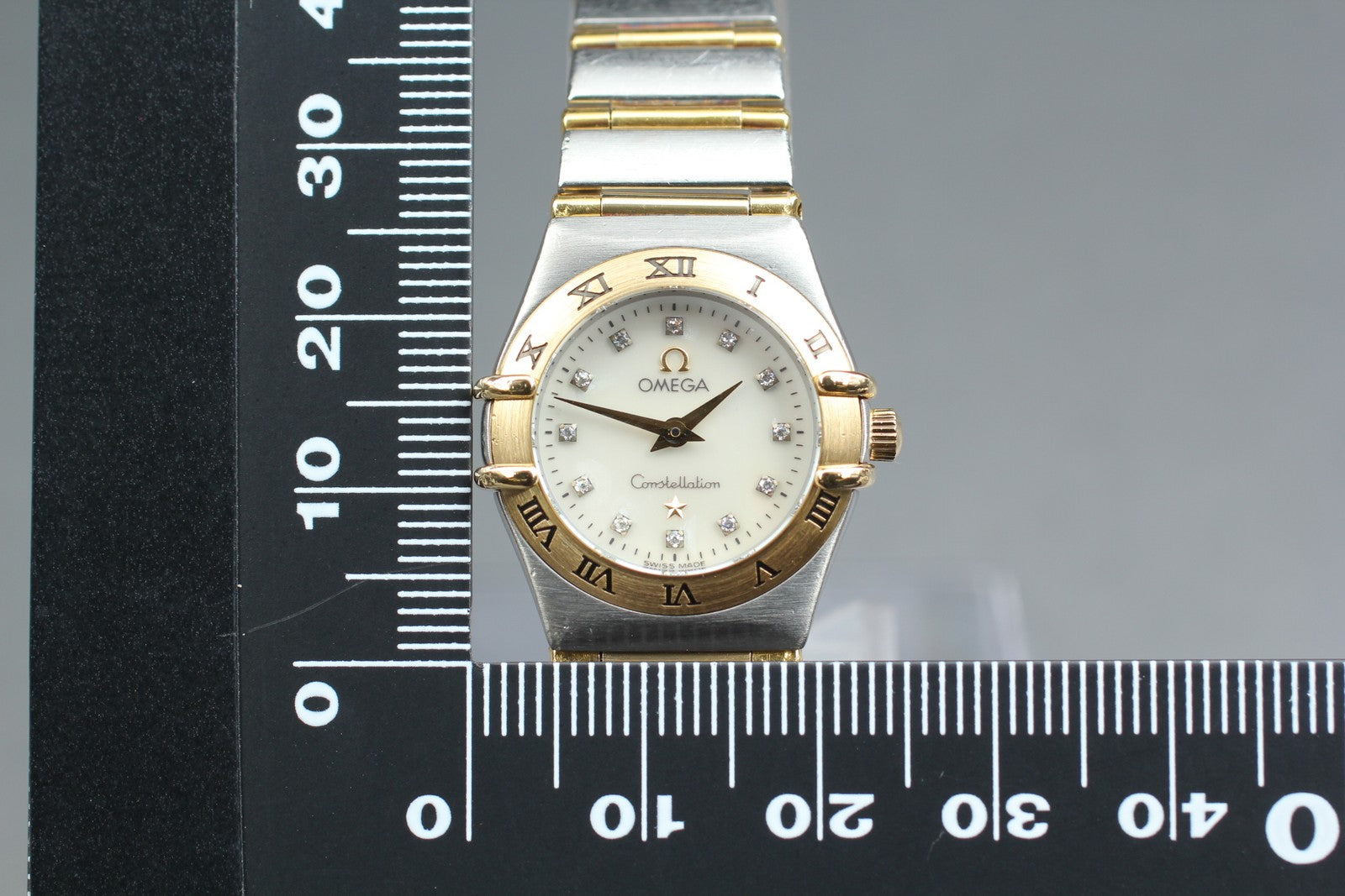 OMEGA Constellation Mini 795.1203 12P Diamond 22mm Gold Quartz Women's Watch