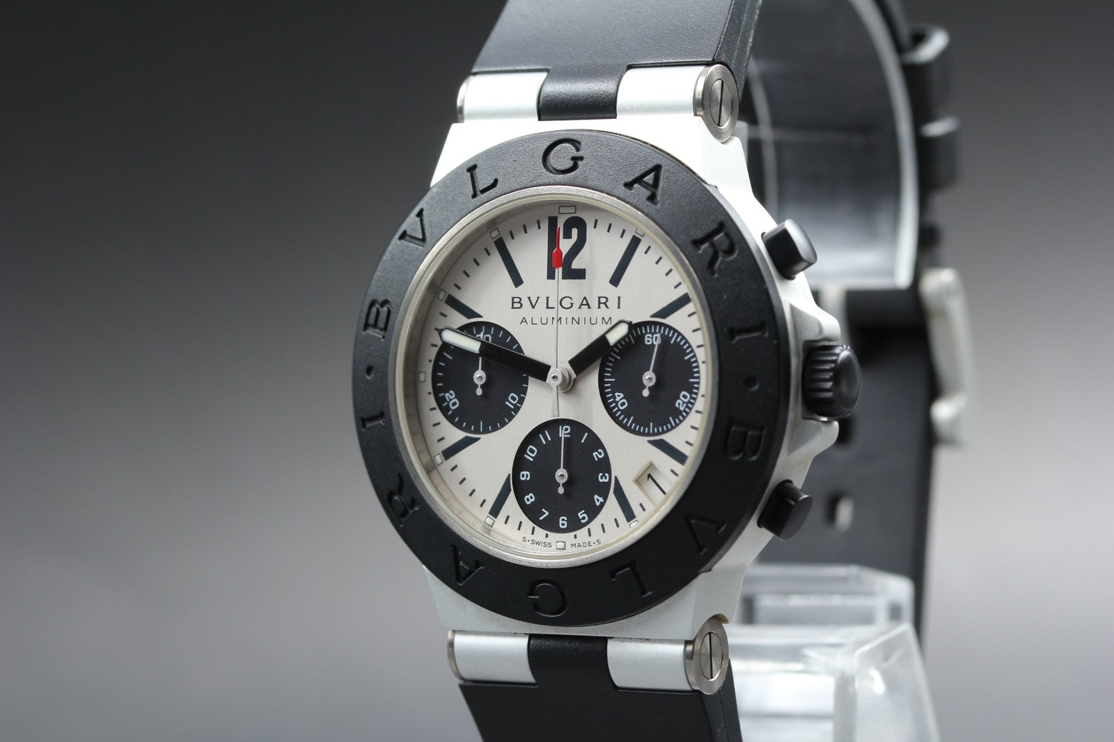 BVLGARI Diagono AC38TA Automatic Chronograph Men's Watch 38mm JAPAN Box