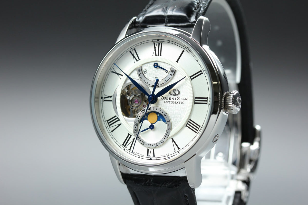 ORIENT STAR Mechanical Moon Phase F7M6-UAB0 40mm Automatic Men's Watch JAPAN