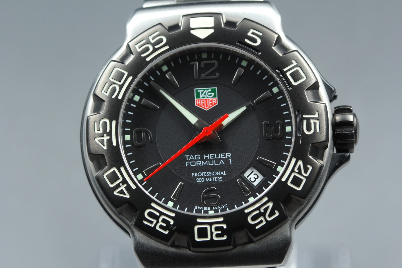 New Batt TAG Heuer Formula 1 WAC1110-0 Quartz Black Men's Watch 40mm JAPAN Box