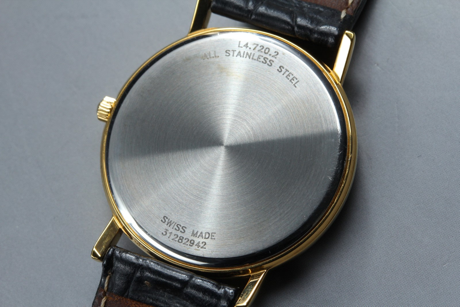 Vintage LONGINES Grand Classic L4.720.2 Quartz Gold Men's Watch 32mm From JAPAN
