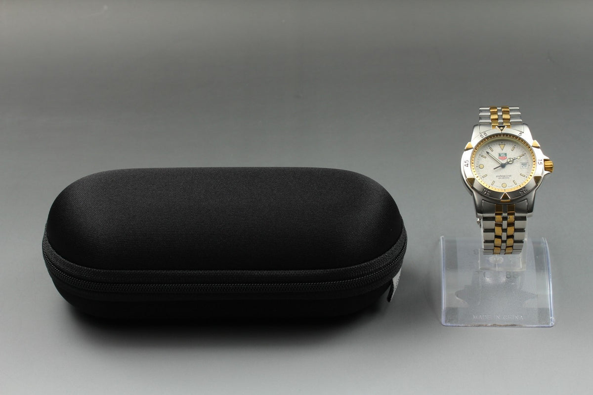 TAG Heuer Professional 955.713G Quartz Ivory Dial Date Men's Watch 36mm JAPAN