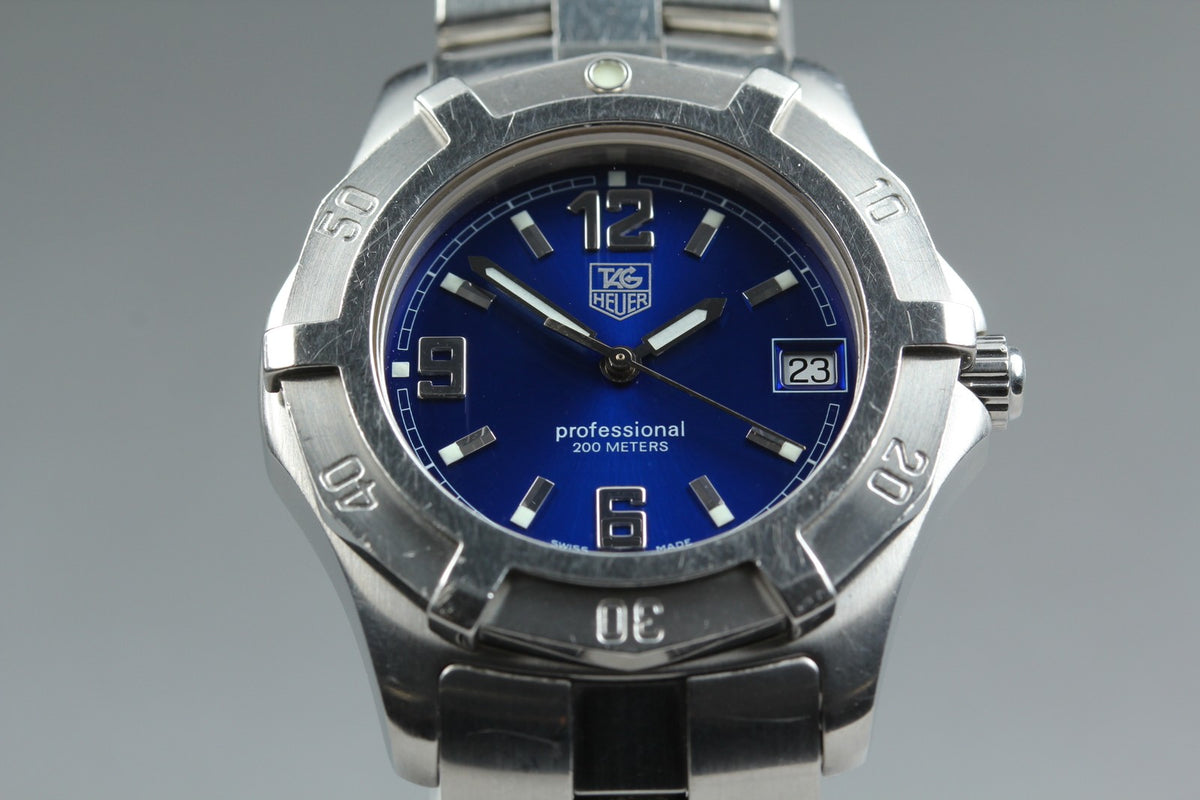 New Batt TAG HEUER Exclusive 2000 WN1112 Quartz Blue Dial Watch 39mm JAPAN Box