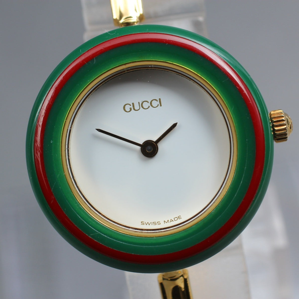 New Batt GUCCI Change Bezel 11/12.2 12Color Quartz Women's Watch From JAPAN Box
