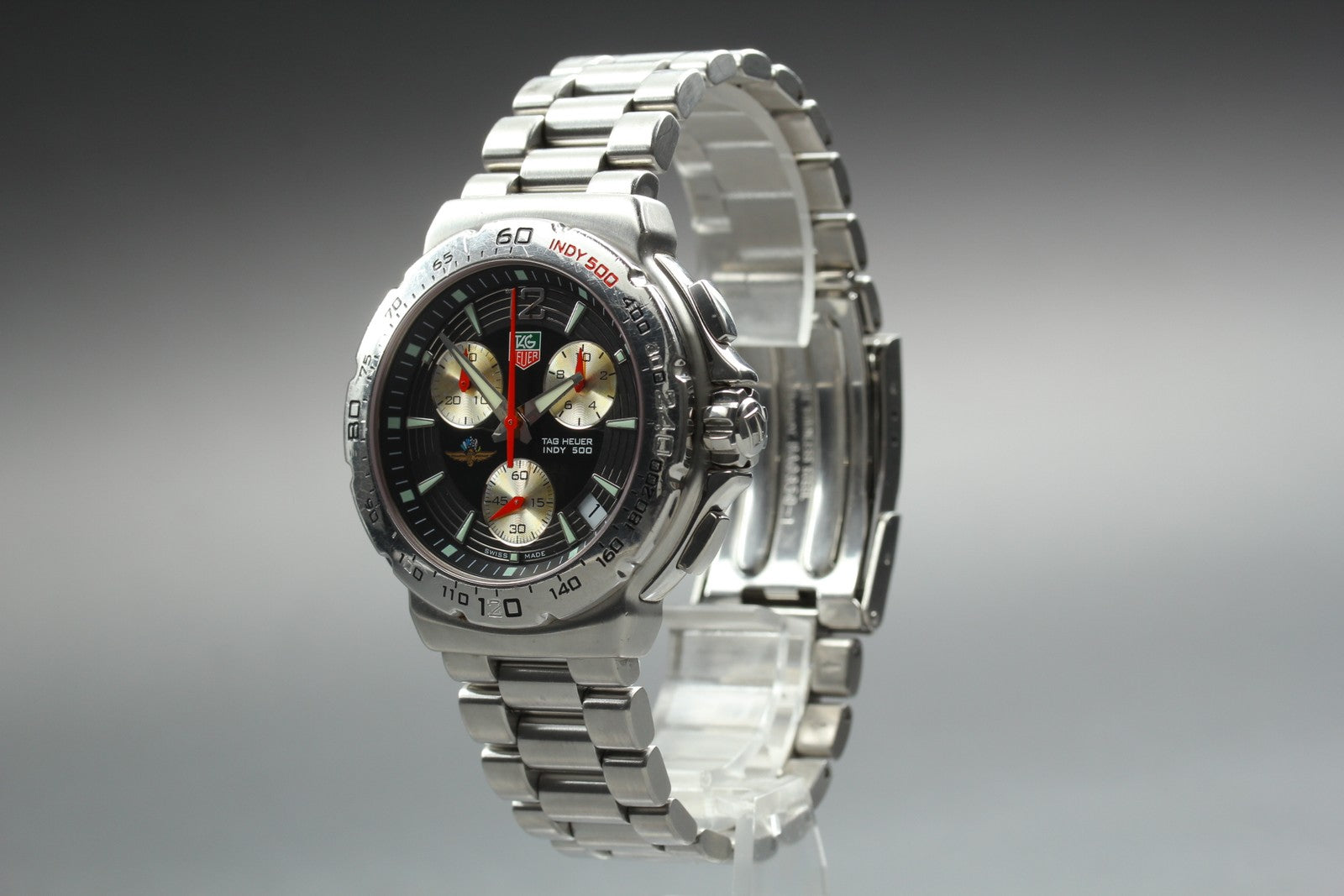 TAG HEUER Formula 1 Indy 500 CAC111B-0 Quartz Black Men's Watch 41mm JAPAN Exc+5