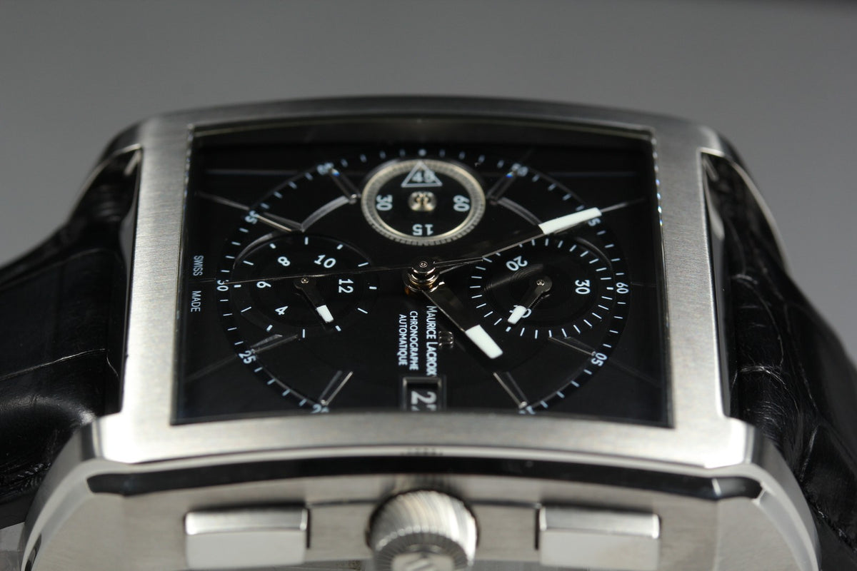 Maurice Lacroix Chronograph PT6197-SS001-330 Automatic Men's Watch 37mm JP Box