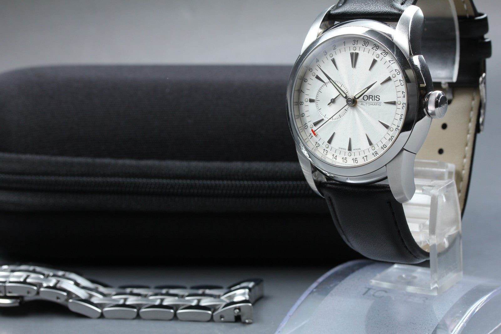 ORIS Artelier 7545 Silver Dial Automatic Small Second Men's Watch 44mm Exc+5 JP