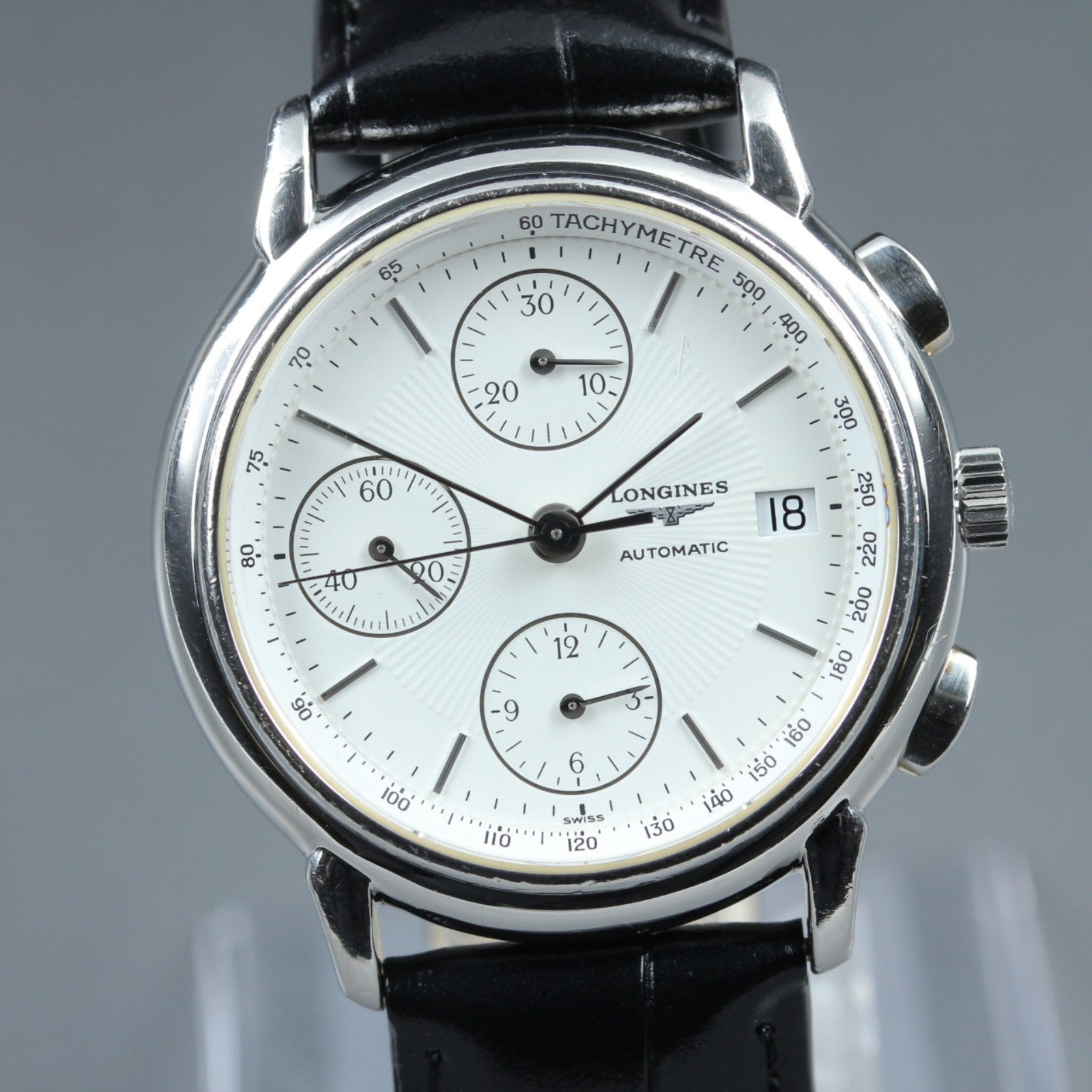 LONGINES Les Grandes Classiques L4.686.4 Automatic White Men's Watch 38mm JAPAN