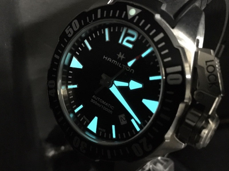 Hamilton Khaki Navy Frogman H776050 Black Date 42mm Automatic Men's Watch