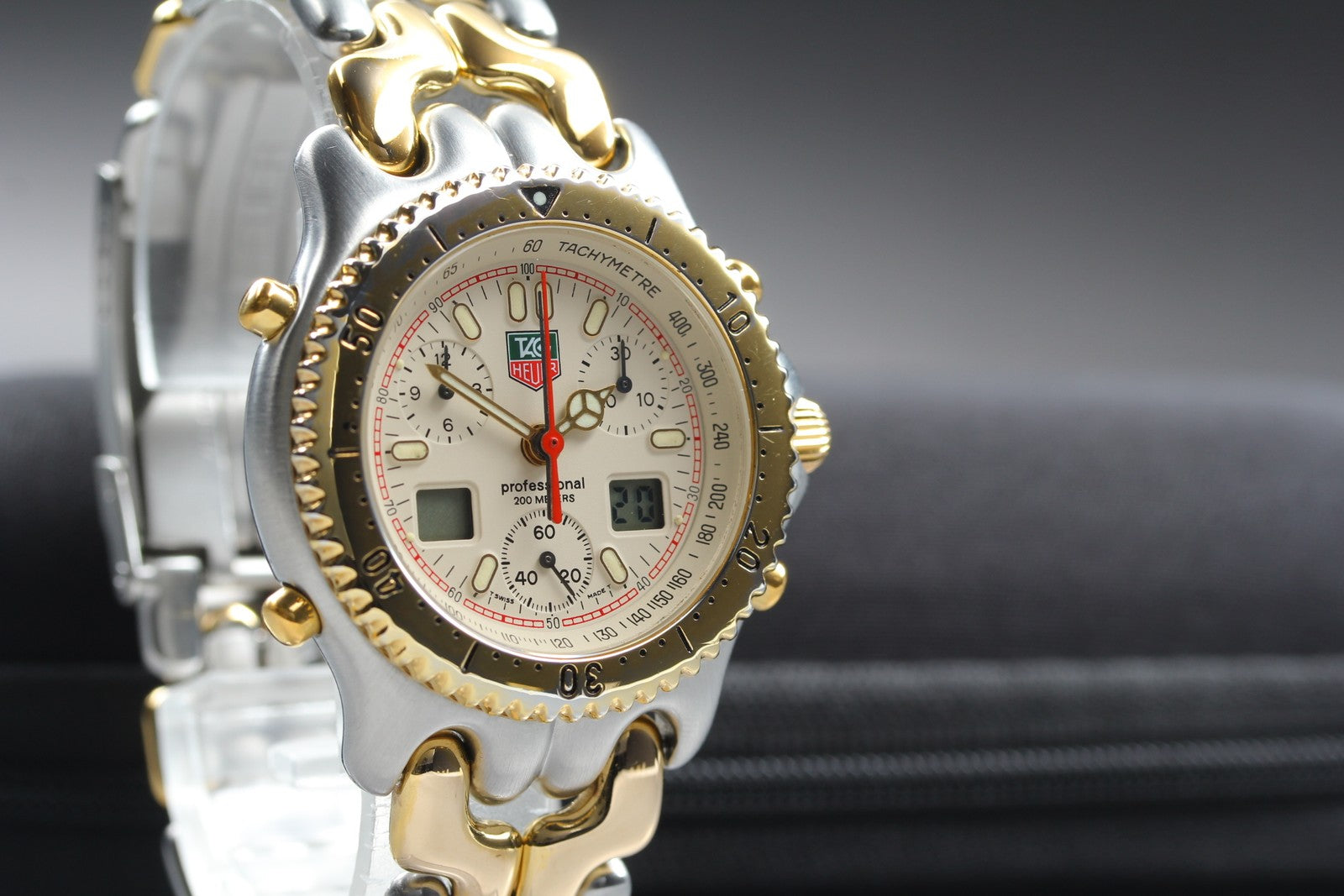 Vintage TAG HEUER SEL.s/el CG1123-0 Professional Quartz Chronograph Men's Watch