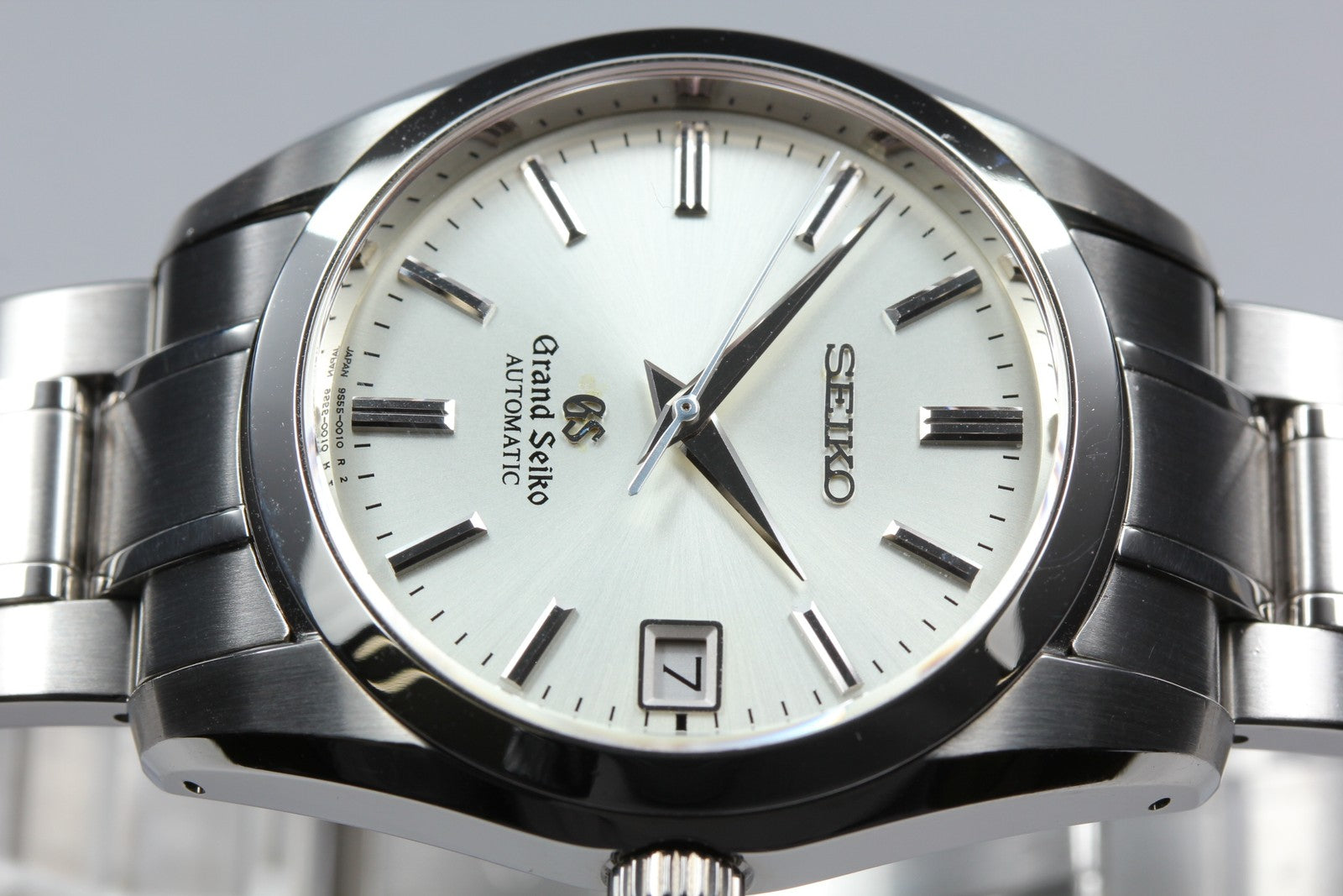 SEIKO Grand Seiko SBGR001 9S55-0010 Silver Automatic Date Men's Watch 36mm JAPAN