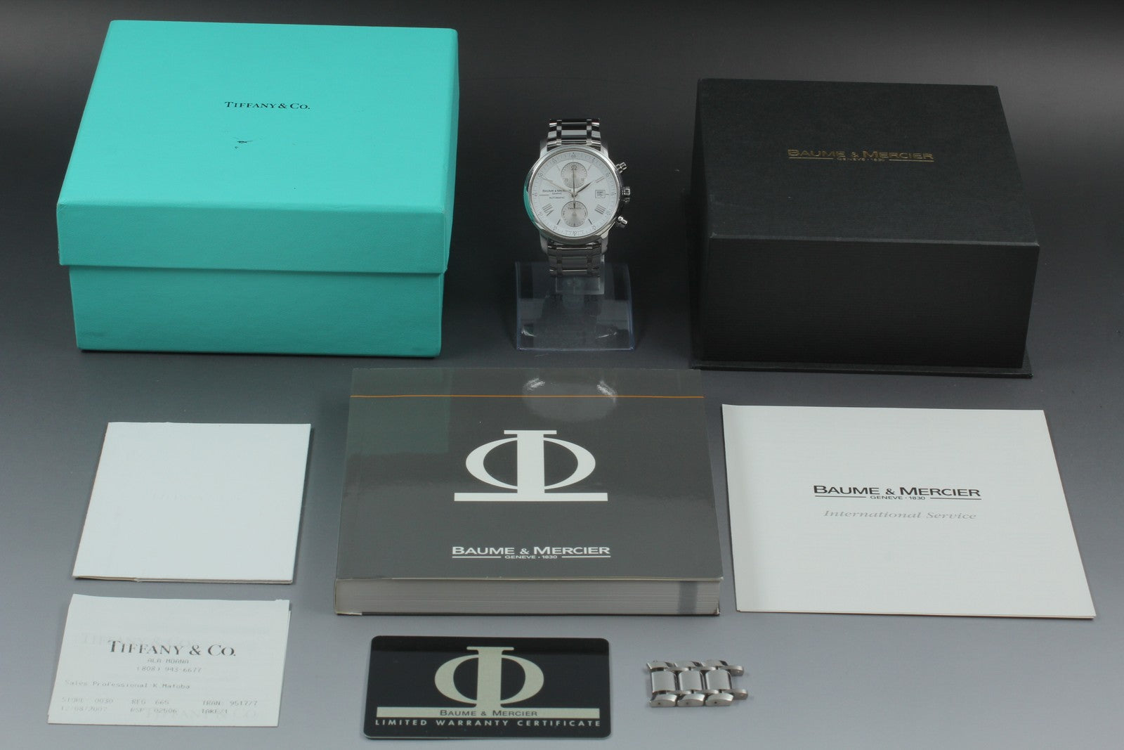 BAUMEļ¼MERCIER Classima 65591 White Automatic Men's Watch 42mm JAPAN Box