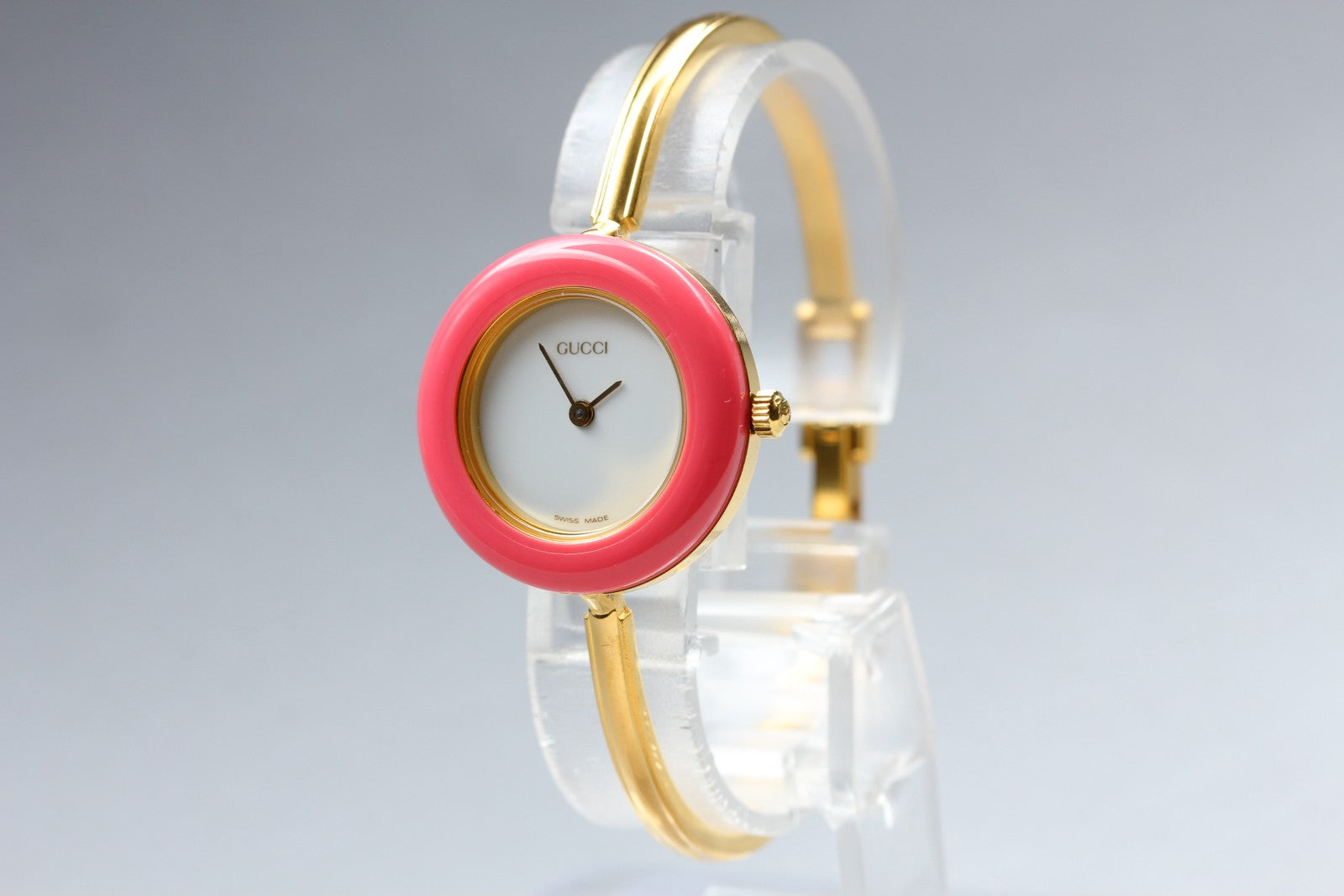 New Batt Gucci Change Bezel 11/12.2 12Color Women's White Quartz Watch JP Exc+5