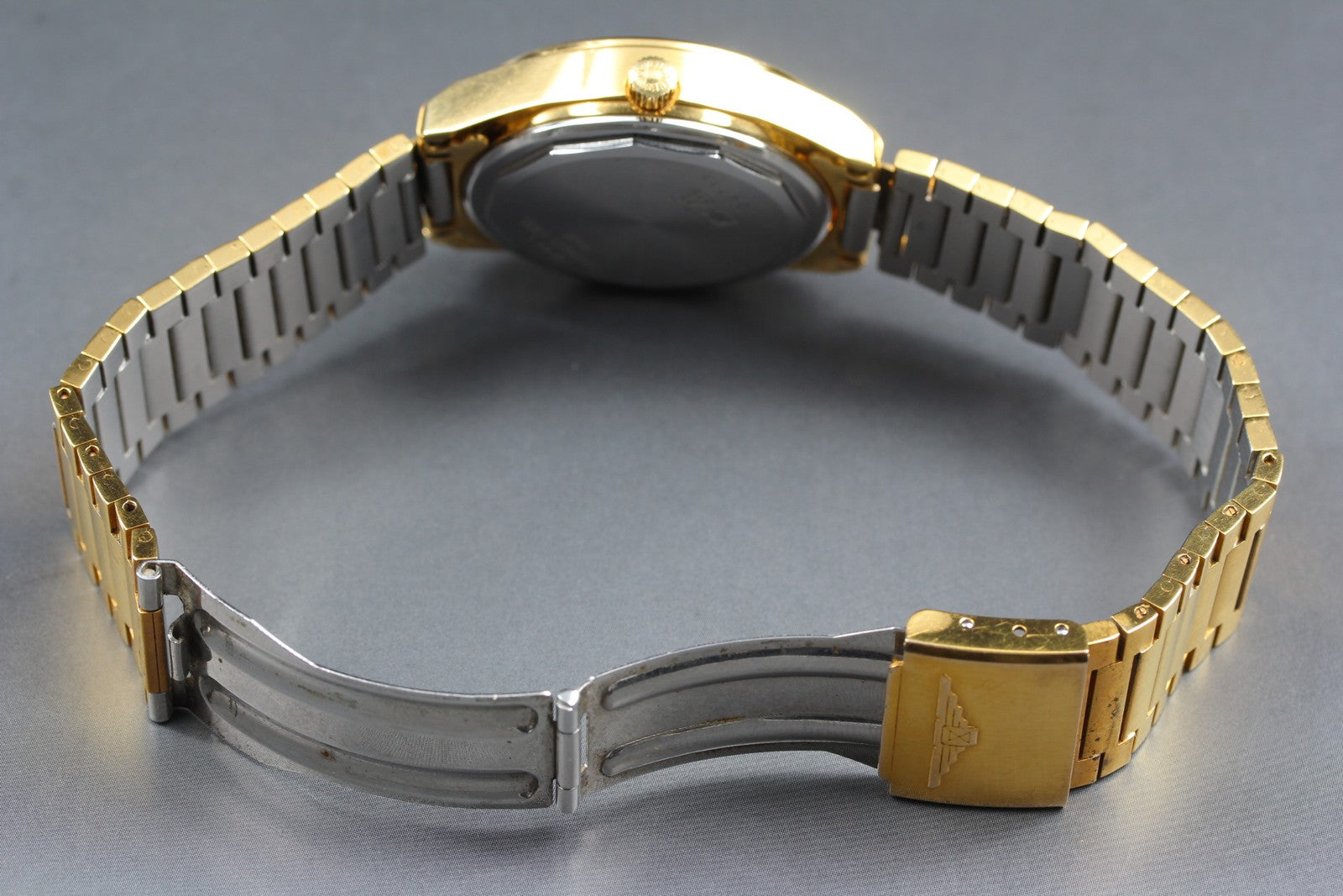 LONGINES Admiral 5 Star L7.634.2 Automatic Gold Day/Date Men's Watch 33mm JAPAN