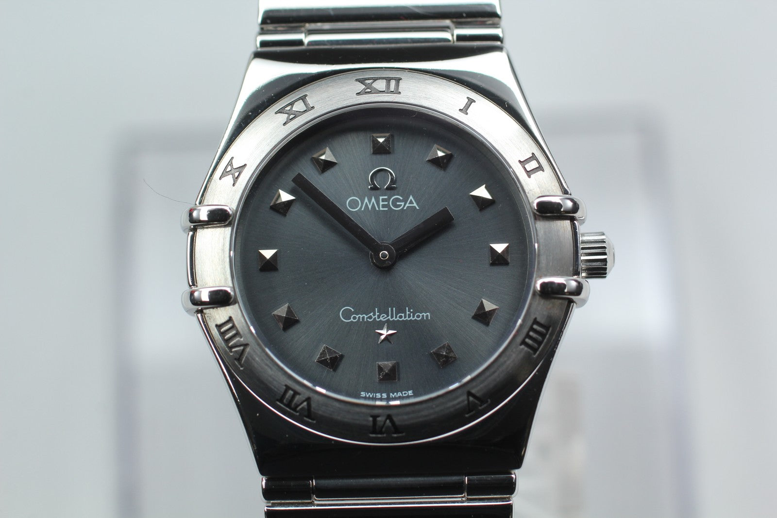 OMEGA Constellation My Choice 1571.51 Quartz Gray Ladies Watch 25mm JAPAN Box