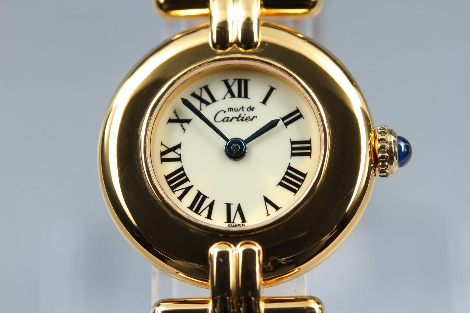 Vintage Cartier Must Colisee Vermeil 590002 Brown 23mm Women's Quartz Watch