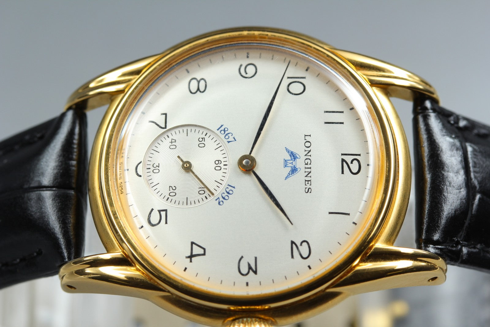 Vintage LONGINES Longines 125th Anniversary 5254 Manual Men's Watch 33mm JAPAN