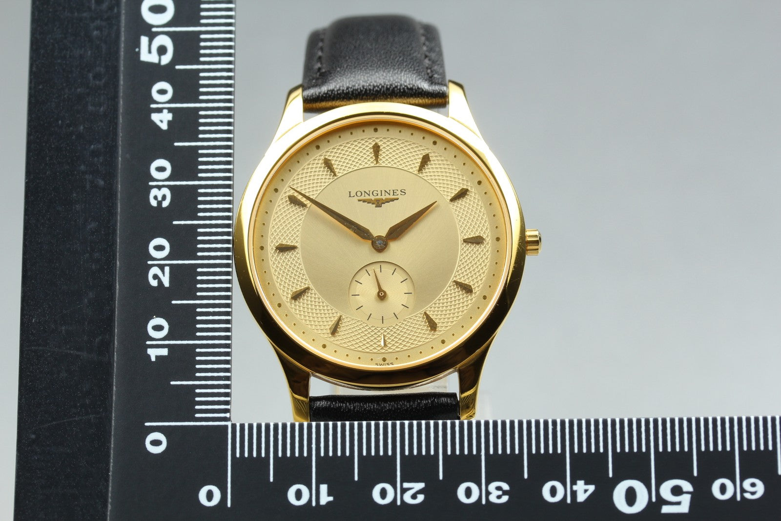 New Batt LONGINES La Grand Classic L4.706.2 Gold Quartz Men's Watch 36mm JAPAN
