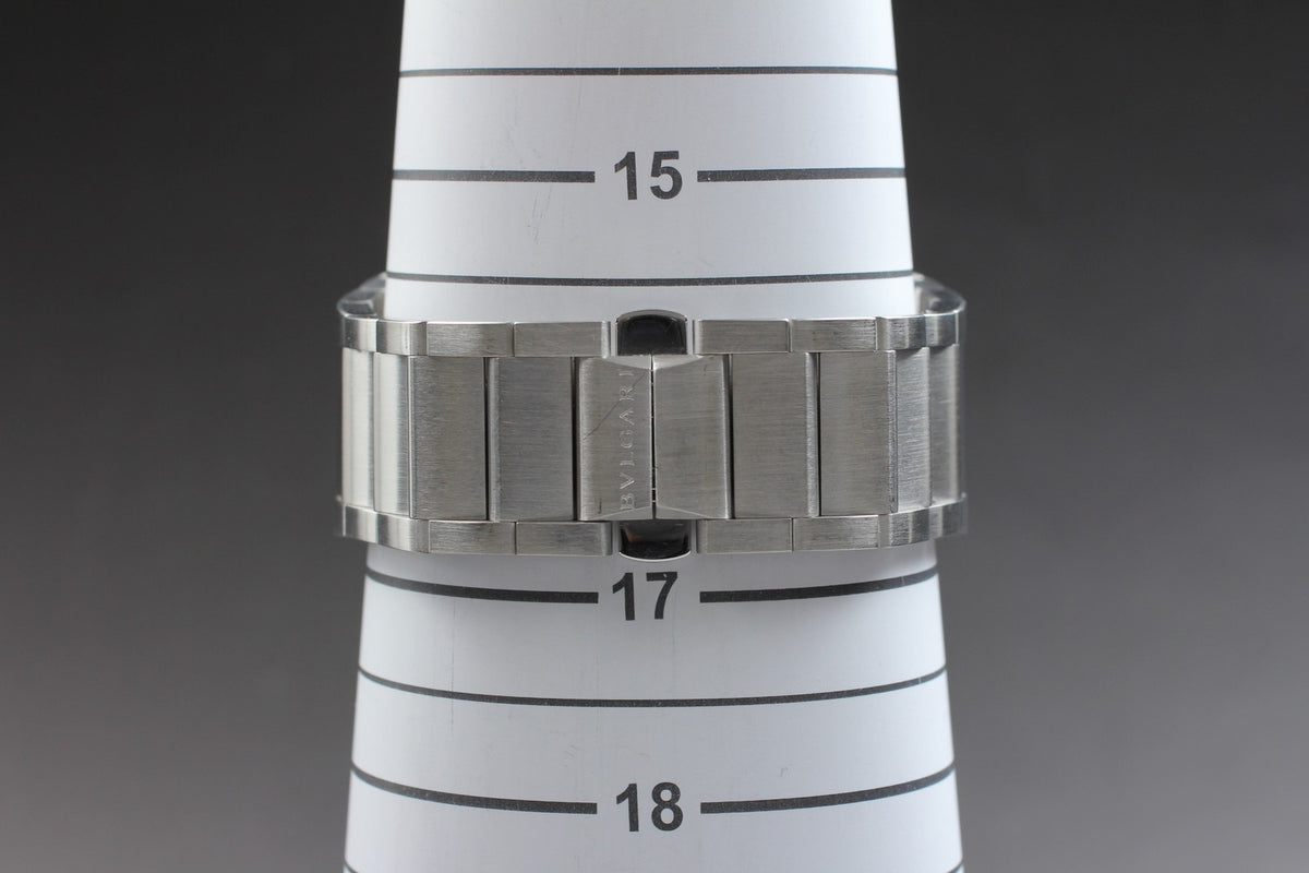 BVLGARI Ergon EG40S Black Dial Automatic Date Boy's Watch 40mm From JAPAN Box