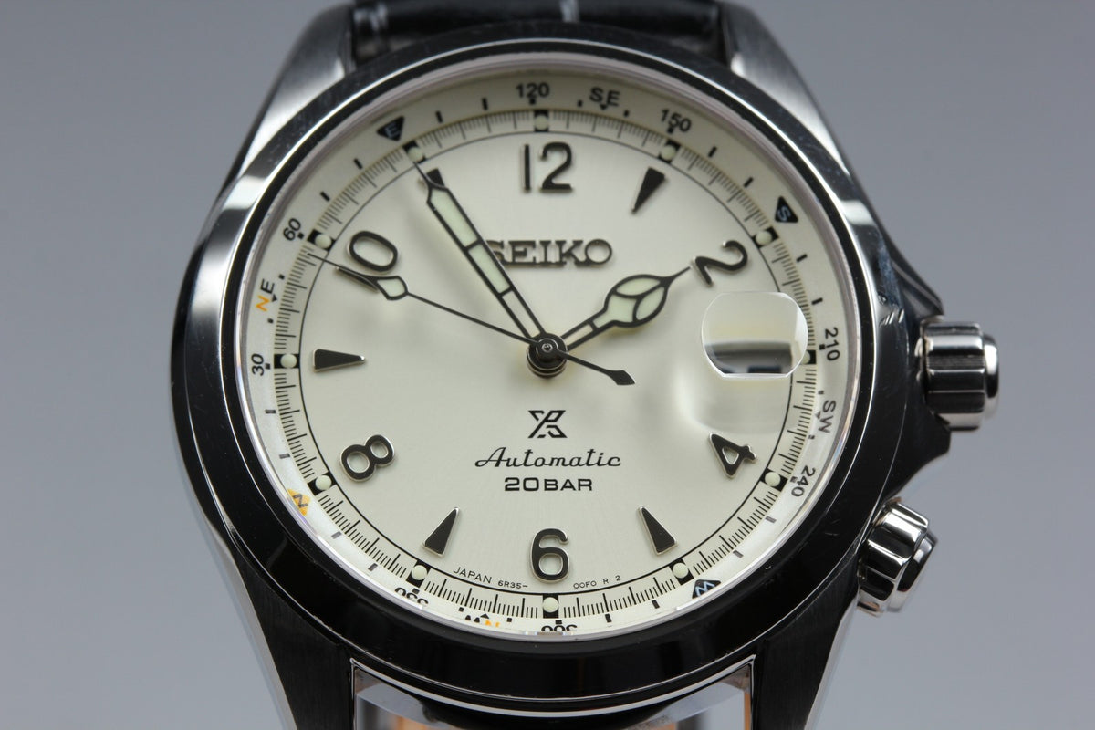 SEIKO Prospex Alpinist 6R35-00E0 SBDC089 Ivory Dial Automatic Men's Watch JAPAN