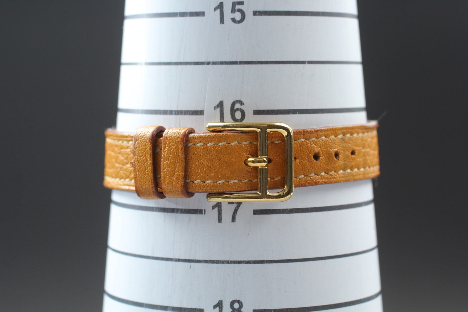 New Batt* HERMES Kelly KE1.201 Gold Dial Quartz Women's Watch JAPAN Exc+5*Box