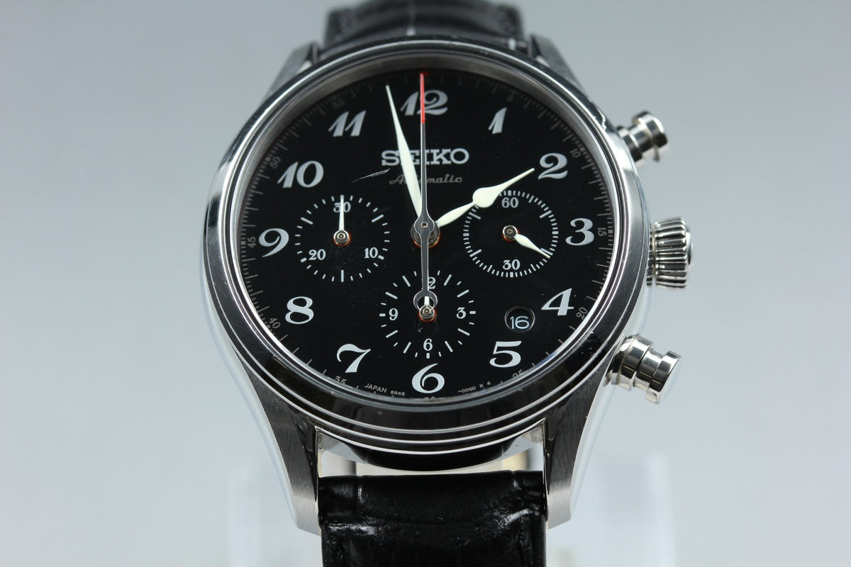 SEIKO Presage SRQ021 8R48-00H0 Automatic Chronograph Men's Watch 42mm From JAPAN