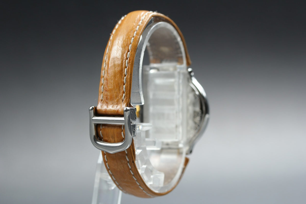 Vintage Cartier Must De 21 1340 Silver Quartz Women's Watch 27mm JAPAN Box