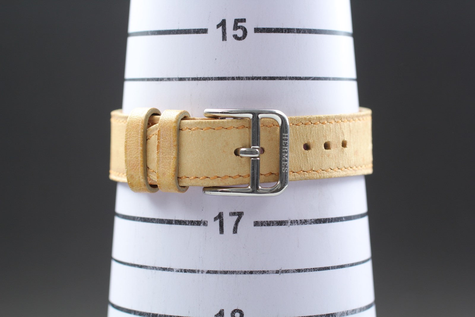 HERMES Hermès Heure H HH1.210 Quartz Orange Dial Women's Watch 21mm JAPAN Exc+5