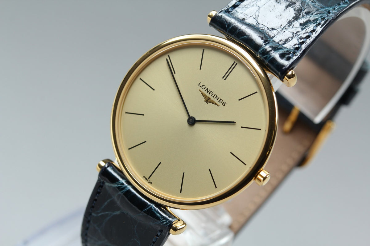 LONGINES La Grande Classique L4.635.2 Quartz Gold Women's Watch 33mm JAPAN Box