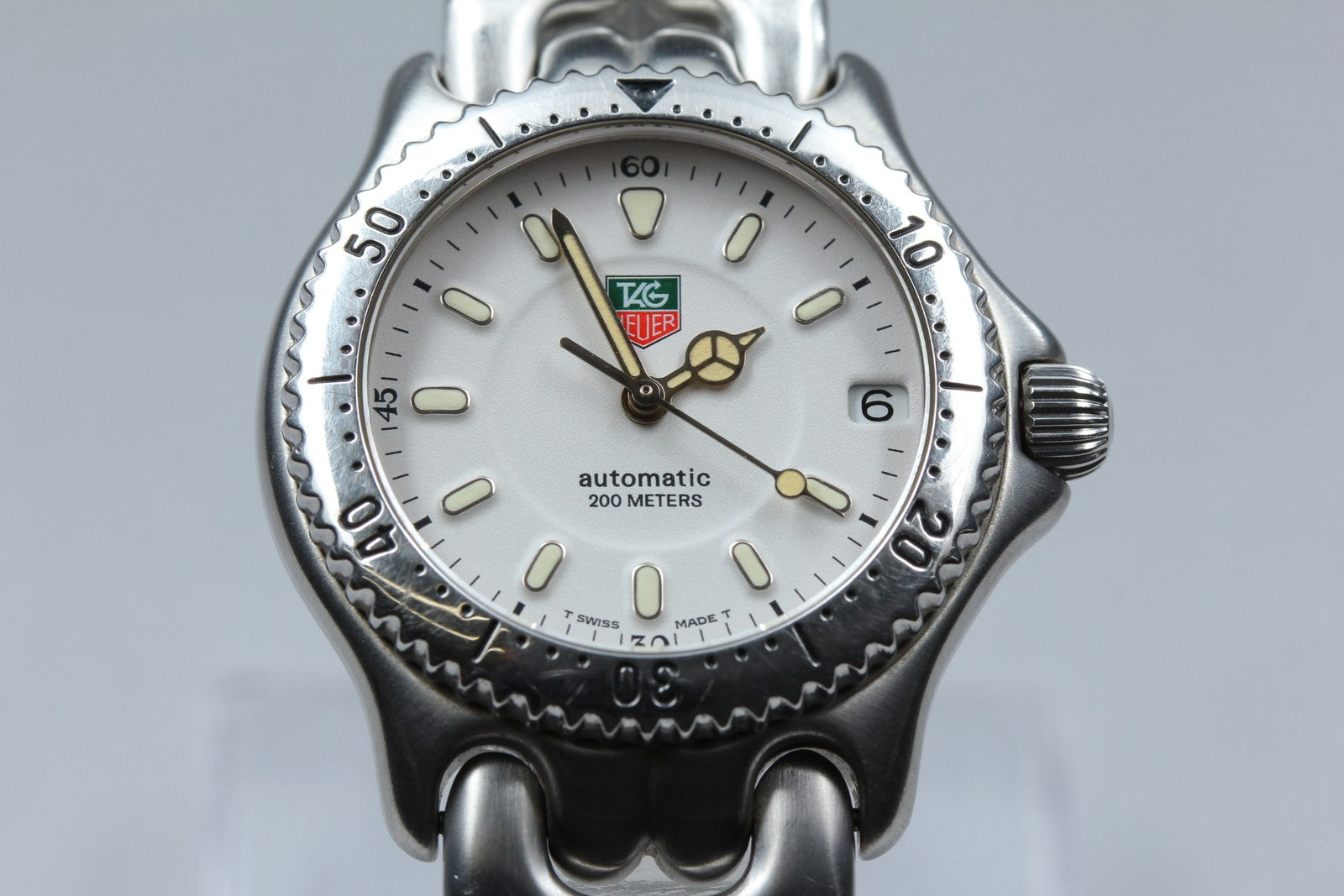 TAG Heuer SEL S89.713 Automatic Silver Dial Date Women Watch 33mm JAPAN Exc+5