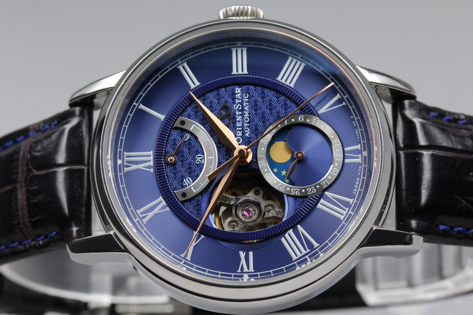 ORIENT Star Mechanical Moonphase RK-AM0006L Automatic Men's Watch 41mm JAPAN