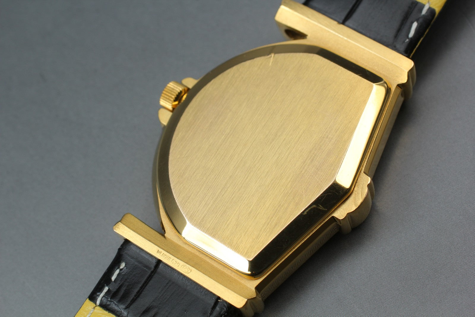 Vintage Jean d'eve Sectora Gold 30mm Black Unisex Quartz Watch JAPAN