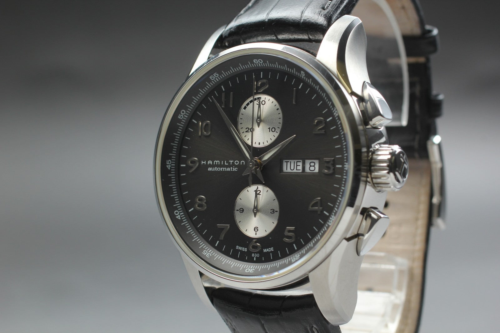 Exc+5* Box HAMILTON Jazzmaster Maestro H327660 Automatic Black Men's Watch JP